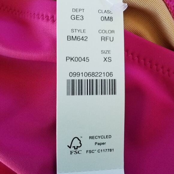J Crew Womens Size XS High Rise Full Coverage Bikini Bottom Pink Stretch BM642 - Picture 8 of 8
